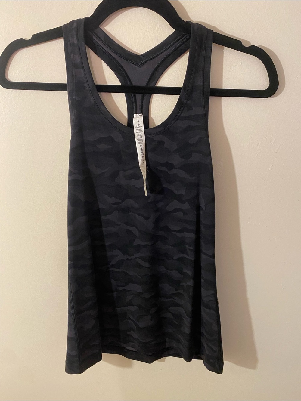 Lululemon Racerback Tank - Black Camo